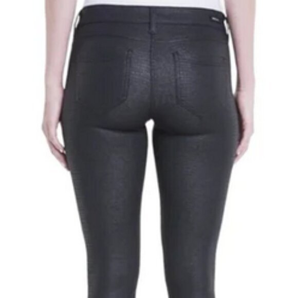 Liverpool Madonna croc print black leggings sz 6 - Picture 3 of 12